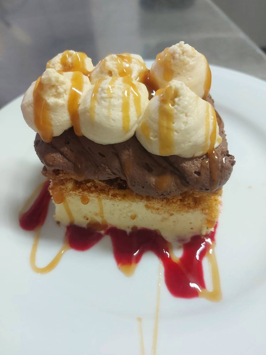 entremet chocolat vanille