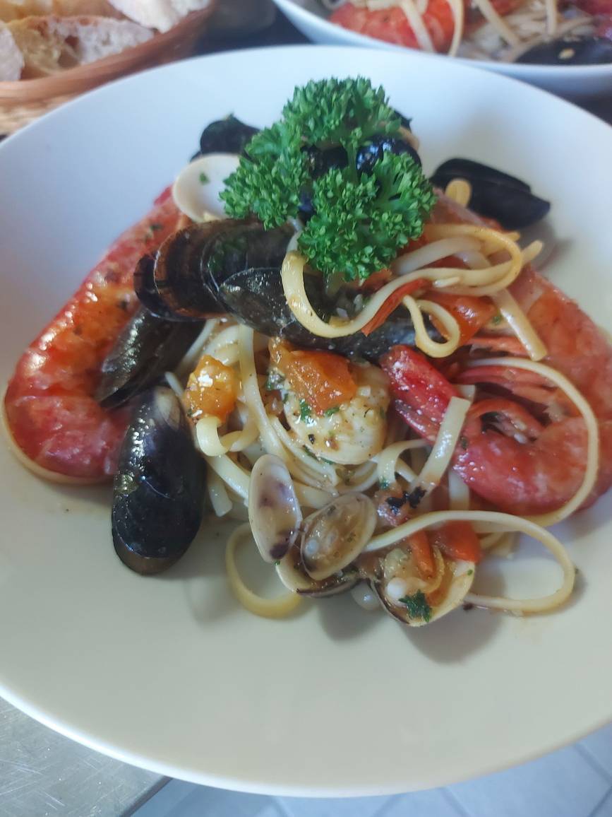 linguines aux gambas